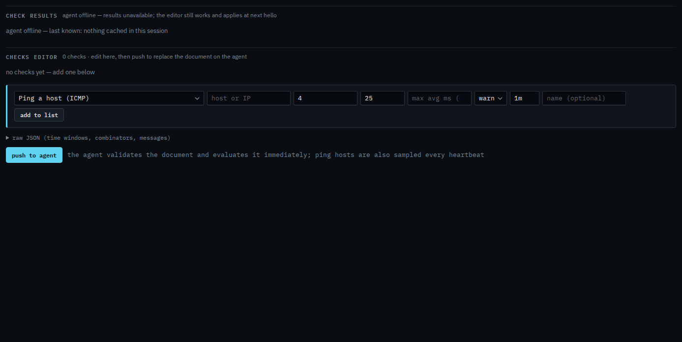 Checks editor after the free-space check was removed, not yet pushed