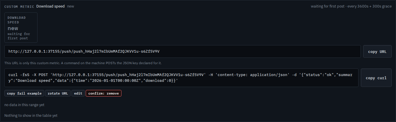 Download speed card with remove armed as confirm remove